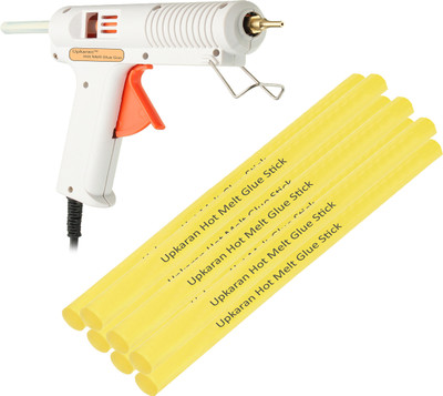 Upkaran Hot Melt Professional Leak Proof Precision Long Copper Nozzle Adjustable Temperature Glue Gun 150 Watt with 7 Stick(Standard Size) For School Project, Hobby kit and Craft Work Adjustable Temperature Corded Glue Gun(11 mm)
Upkaran Hot Melt Professional Leak Proof Precision Long Copper Nozzle Adjustable Temperature Glue Gun 150 Watt with 7 Stick(Standard Size) For School Project, Hobby kit and Craft Work Adjustable Temperature Corded Glue Gun(11 mm)