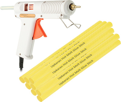Upkaran Hot Melt Professional Leak Proof Precision Long Copper Nozzle Adjustable Temperature Glue Gun 150 Watt with 8 Stick(Standard Size) For School Project, Hobby kit and Craft Work Adjustable Temperature Corded Glue Gun(11 mm)
Upkaran Hot Melt Professional Leak Proof Precision Long Copper Nozzle Adjustable Temperature Glue Gun 150 Watt with 8 Stick(Standard Size) For School Project, Hobby kit and Craft Work Adjustable Temperature Corded Glue Gun(11 mm)