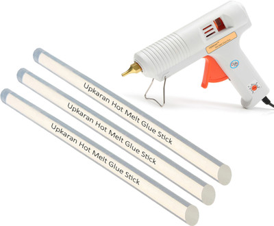 Upkaran Multi Adjustable Temperature Professional Leak Proof Precision Pro Hot Glue Gun 150 Watt with 3 Hot Glue Sticks(10inch/25cm) For High-Tech Quick Repairs Adjustable Temperature Corded Glue Gun(11 mm)
Upkaran Multi Adjustable Temperature Professional Leak Proof Precision Pro Hot Glue Gun 150 Watt with 3 Hot Glue Sticks(10inch/25cm) For High-Tech Quick Repairs Adjustable Temperature Corded Glue Gun(11 mm)
