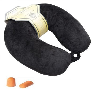 Spungee Imported Microbeads Travel Neck Pillow with ear plugs for car, train, bus, flight Neck Pillow(Black)
Spungee Imported Microbeads Travel Neck Pillow with ear plugs for car, train, bus, flight Neck Pillow(Black)