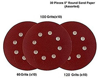 ISC Velcro Sanding Disc Paper 60/100/120 Grit For Velcro Pad 5" (Pack of 30 Pcs) Emery Sandpaper Emery Sandpaper(60, 100, 120 Pack of 30)
ISC Velcro Sanding Disc Paper 60/100/120 Grit For Velcro Pad 5" (Pack of 30 Pcs) Emery Sandpaper Emery Sandpaper(60, 100, 120 Pack of 30)