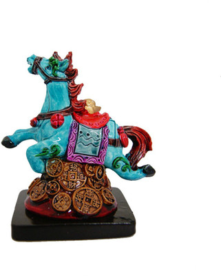 DivyaMantra Feng Shui Galloping / Running Blue Horse on Bed of Wealth For Fame Recognition, Power, Prestige and Good Luck Decorative Showpiece - 7 cm(Polyresin, Blue)
DivyaMantra Feng Shui Galloping / Running Blue Horse on Bed of Wealth For Fame Recognition, Power, Prestige and Good Luck Decorative Showpiece - 7 cm(Polyresin, Blue)