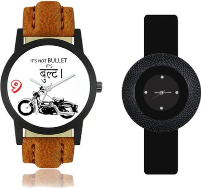 Ismart Leather a6 - Black PU combo watches for men Watch - For Men