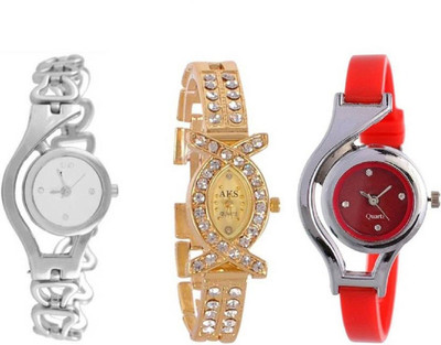 Aaradhya Fashion New Year Fresh Best Friend Gift Arrival Stylish Multi-color Combo3 Watch - For Girls
Aaradhya Fashion New Year Fresh Best Friend Gift Arrival Stylish Multi-color Combo3 Watch - For Girls
