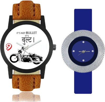 Ismart Leather a6 and Blue combo watches for men Watch - For Boys