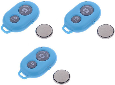 ReTrack SET OF 3PC Camera Wireless Bluetooth Remote Controler Shutter For Selfie Stick-Tripod-Samrt Phone Camera Remote Control(Blue)
ReTrack SET OF 3PC Camera Wireless Bluetooth Remote Controler Shutter For Selfie Stick-Tripod-Samrt Phone Camera Remote Control(Blue)