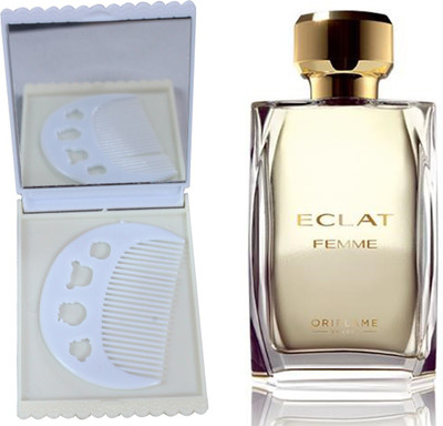Oriflame Sweden Eclat Femme Eau de Toilette 50ml (30128) With Comb & Mirror Set(Set of 3)
Oriflame Sweden Eclat Femme Eau de Toilette 50ml (30128) With Comb & Mirror Set(Set of 3)
