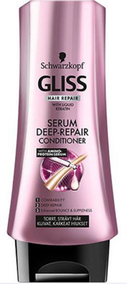 Schwarzkopf Gliss Hair Repair with Liquid Keratin Serum Deep Repair Conditioner(200 ml)
Schwarzkopf Gliss Hair Repair with Liquid Keratin Serum Deep Repair Conditioner(200 ml)