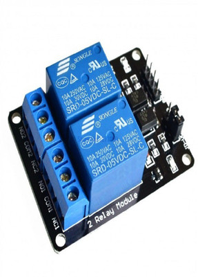 TechWiz 2 Road/Channel Relay Module (With Light Coupling) 5V 12V 24V For Arduino AVR Arduino Raspberry Pi And Other MCU Educational Electronic Hobby Kit