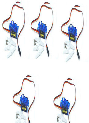 Techwiz 5x Pieces SG90 Micro Servo 9g Motor Best for Robotics and DIY Quad-bot Application Educational Electronic Hobby Kit
Techwiz 5x Pieces SG90 Micro Servo 9g Motor Best for Robotics and DIY Quad-bot Application Educational Electronic Hobby Kit