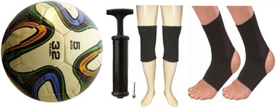 HEALTH FIT INDIA Football Tricolor with Air Pump, Pair of Knee Cap and Anklet Football Kit
HEALTH FIT INDIA Football Tricolor with Air Pump, Pair of Knee Cap and Anklet Football Kit