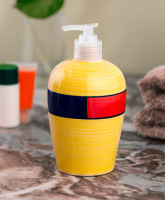 Sforzi Ceramic liquid soap dispenser 450 ml Gel, Lotion, Conditioner, Soap, Shampoo Dispenser(Yellow)
Sforzi Ceramic liquid soap dispenser 450 ml Gel, Lotion, Conditioner, Soap, Shampoo Dispenser(Yellow)