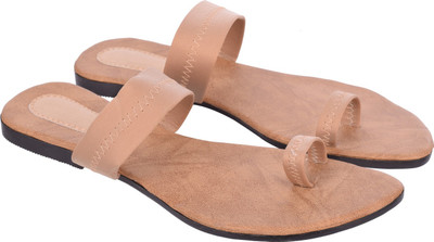 Indirang Women Tan Flats