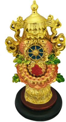 Divya Mnatra Feng Shui Chinese Rashi & Tibetan Efficacious Protection Nepal Buddhism Eight 8 Auspicious Good Luck Symbols Prayer Statue Decorative Showpiece - 13 cm(Polyresin, Gold)
Divya Mnatra Feng Shui Chinese Rashi & Tibetan Efficacious Protection Nepal Buddhism Eight 8 Auspicious Good Luck Symbols Prayer Statue Decorative Showpiece - 13 cm(Polyresin, Gold)