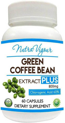 Perennial Lifesciences NutraVigour Green Coffee Extract chlorogenic acid (GCA) Plus 60% Chlorogenic acid 60 veg capsules 800mg For Fat Loss(60 No)
Perennial Lifesciences NutraVigour Green Coffee Extract chlorogenic acid (GCA) Plus 60% Chlorogenic acid 60 veg capsules 800mg For Fat Loss(60 No)
