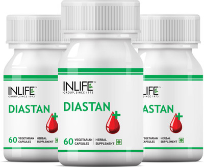 Inlife INLIFE Diastan,60 Veg. Capsules (3-Pack)(180 No)