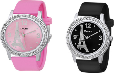 crude rg746 pink and black very beautifull studded efil tower print watch Watch - For Girls
crude rg746 pink and black very beautifull studded efil tower print watch Watch - For Girls