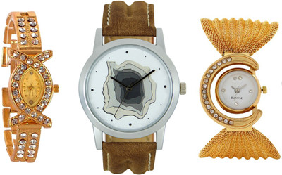 Codice Mens and Women Couple watch combo of 3 Golden Diamond217 Leather Strap Couple watch Watch - For Men & Women
Codice Mens and Women Couple watch combo of 3 Golden Diamond217 Leather Strap Couple watch Watch - For Men & Women