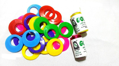 GOELX Earring base & silk thread Yellow & Rani pink chandbali multicolor combo for earring making/ silk thread wrapping, pack of 20
GOELX Earring base & silk thread Yellow & Rani pink chandbali multicolor combo for earring making/ silk thread wrapping, pack of 20