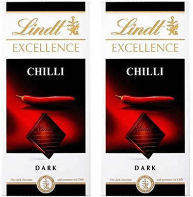 Lindt Excellence Chilli Intense Chocolate 100 gms (Pack of 2) Bars(Pack of 2, 100 g)
Lindt Excellence Chilli Intense Chocolate 100 gms (Pack of 2) Bars(Pack of 2, 100 g)