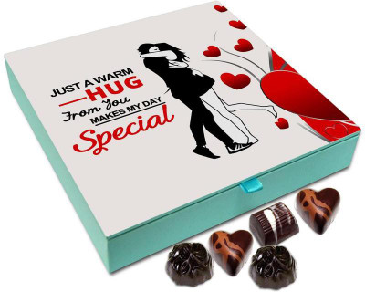 Chocholik Hug Day Gift Box - Just A Warm Hug From You Makes My Day Special Chocolate Box - 9pc Truffles(108 g)
Chocholik Hug Day Gift Box - Just A Warm Hug From You Makes My Day Special Chocolate Box - 9pc Truffles(108 g)