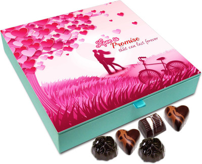Chocholik Promise Day Gift Box - Love Is Promise That Can Last Forever Chocolate Box - 9pc Truffles(108 g)
Chocholik Promise Day Gift Box - Love Is Promise That Can Last Forever Chocolate Box - 9pc Truffles(108 g)