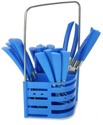 ShopyBucket Brand New Cutlery Set Contain 6 PCs Each Foak, Tea Spoon, Butter Knife And Big With Stand 24 Pcs Stainless Steel Printed Dot Design Blue Stainless Steel Cutlery Set Contain 6 PCs Each Foak, Tea Spoon, Butter Knife And Big 24 PCs Stainless Stee
ShopyBucket Brand New Cutlery Set Contain 6 PCs Each Foak, Tea Spoon, Butter Knife And Big With Stand 24 Pcs Stainless Steel Printed Dot Design Blue Stainless Steel Cutlery Set Contain 6 PCs Each Foak, Tea Spoon, Butter Knife And Big 24 PCs Stainless Stee