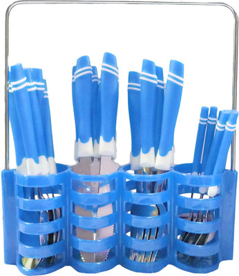 ShopyBucket New Design Blue Cutlery Set Contain 6 PCs Each Foak, Tea Spoon, Butter Knife And Big Spoon 24 Pcs Stainless Steel Cutlery Set(Pack of 1)
ShopyBucket New Design Blue Cutlery Set Contain 6 PCs Each Foak, Tea Spoon, Butter Knife And Big Spoon 24 Pcs Stainless Steel Cutlery Set(Pack of 1)