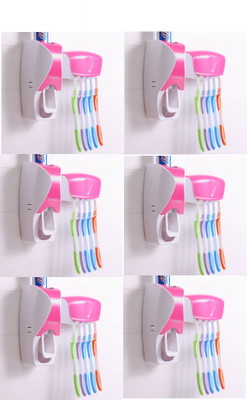 SSS - Automatic Toothpaste Dispenser with 5 Toothbrush Holder Set Wall Mount Stand Set of 6 pcs (Color : Pink) PTFE (Non-stick) Toothbrush Holder(Pink, Wall Mount)
SSS - Automatic Toothpaste Dispenser with 5 Toothbrush Holder Set Wall Mount Stand Set of 6 pcs (Color : Pink) PTFE (Non-stick) Toothbrush Holder(Pink, Wall Mount)