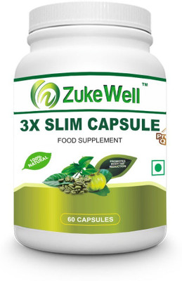 Zukewell Slim Capsule 500 mg (60 Pure Veg Capsules) For Weight Loss-Pack of 1(60 mg)
Zukewell Slim Capsule 500 mg (60 Pure Veg Capsules) For Weight Loss-Pack of 1(60 mg)