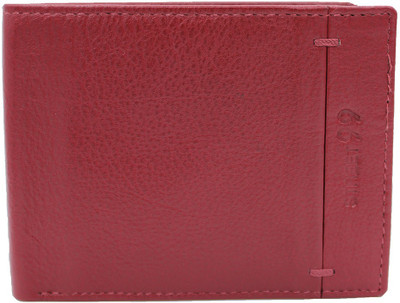 street 99 Men Red Genuine Leather Wallet(10 Card Slots)