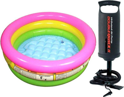 KT BROTHERS 2 feet inflatable kids bath water tub with air pump Inflatable pool combo(Multicolor)
KT BROTHERS 2 feet inflatable kids bath water tub with air pump Inflatable pool combo(Multicolor)