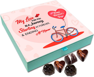 Chocholik Valentines Day Gift Box - My Love For You Is A Journey Chocolate Box - 9pc Truffles(108 g)
Chocholik Valentines Day Gift Box - My Love For You Is A Journey Chocolate Box - 9pc Truffles(108 g)