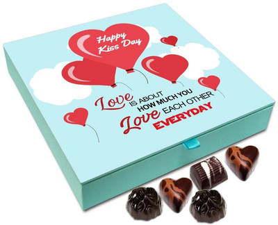 Chocholik Kiss Day Gift Box - Love Is About How Much You Love Each Other Everyday Chocolate Box - 9pc Truffles(108 g)
Chocholik Kiss Day Gift Box - Love Is About How Much You Love Each Other Everyday Chocolate Box - 9pc Truffles(108 g)