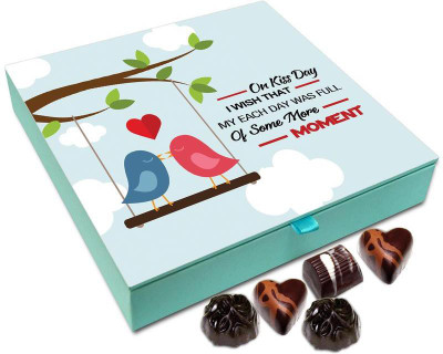 Chocholik Kiss Day Gift Box - On Kiss That I Wish My Each day Was Full Of Some More Moments Chocolate Box - 9pc Truffles(108 g)
Chocholik Kiss Day Gift Box - On Kiss That I Wish My Each day Was Full Of Some More Moments Chocolate Box - 9pc Truffles(108 g)