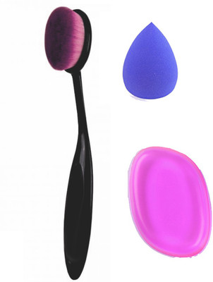 LUV-LI PROFESSIONAL MAKEUP TOOL COMBO (1 OVAL FOUNDATION BRUSH, 1 SILICON PUFF, 1 BLENDER PUFF)(Set of 3)
LUV-LI PROFESSIONAL MAKEUP TOOL COMBO (1 OVAL FOUNDATION BRUSH, 1 SILICON PUFF, 1 BLENDER PUFF)(Set of 3)