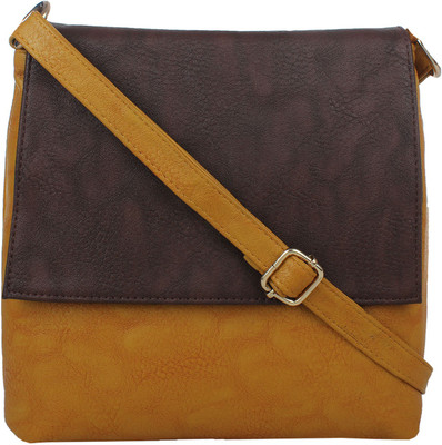 LI LEANE Sling Bag(Beige, Brown)