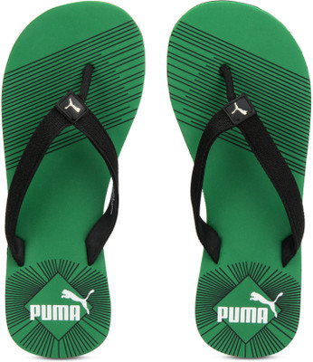 Puma Step In IDP Flip Flops, Puma black-amazon green-puma white