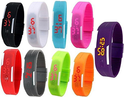 Rvold Set.of.9.LED.Bands.watches Watch - For Boys & Girls