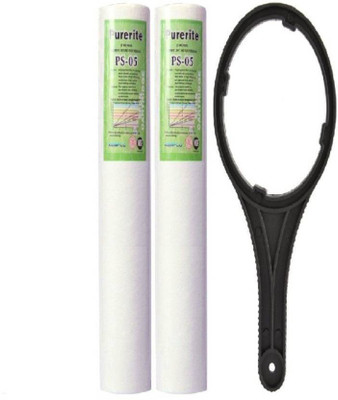 Toyam Pure 20" Spun filter candle + wrench spanner key for ro water purifier Solid Filter Cartridge (5, Pack of 2) Solid Filter Cartridge(0.5, Pack of 3)
Toyam Pure 20" Spun filter candle + wrench spanner key for ro water purifier Solid Filter Cartridge (5, Pack of 2) Solid Filter Cartridge(0.5, Pack of 3)