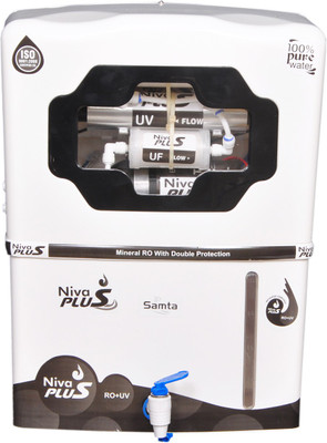 SAMTA Niva plus 12 L RO + UV + UF Water Purifier(Black)