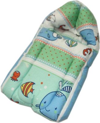 Kradyl Kroft Baby Sleeping Bag With Full Zipper - Friends Of The Ocean ( BB-191) Bunting Bag(Multicolor)