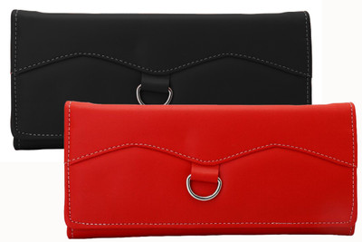 Lady bar Casual Black, Yellow, Red Clutch, Black;red;yellow