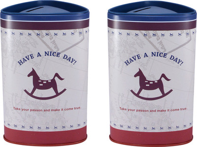 Saamarth Impex Have A Nice Day Printed Metal Tin Coin Bank Money-Box Savings Box -Set Of 2 Coin Bank(Multicolor)
Saamarth Impex Have A Nice Day Printed Metal Tin Coin Bank Money-Box Savings Box -Set Of 2 Coin Bank(Multicolor)