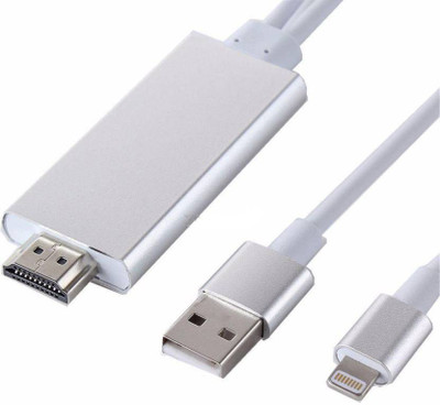 Orico HDMI Cable Lightning to HDTV AV-0004 HDMI Cable(HDTV, Set Top Box, iPhone/iPad, Projector, Silver, Gold), Gold;silver
Orico HDMI Cable Lightning to HDTV AV-0004 HDMI Cable(HDTV, Set Top Box, iPhone/iPad, Projector, Silver, Gold), Gold;silver