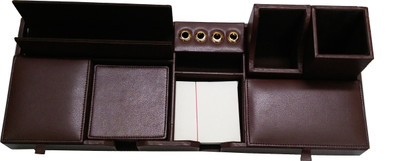 Essart 1 Compartments Outer body is made up in Faux Leather, Inner body is made up of soft velvet Desk Set(Brown)
Essart 1 Compartments Outer body is made up in Faux Leather, Inner body is made up of soft velvet Desk Set(Brown)