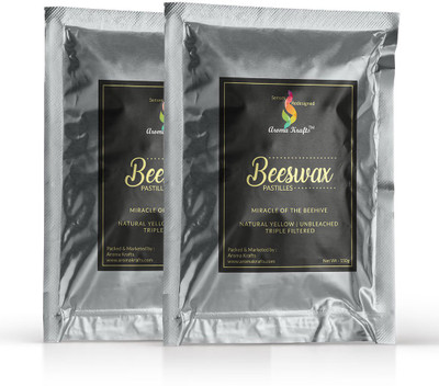 Aroma Krafts 300g Premium Grade Yellow Unbleached Beeswax Pastilles - 100% Pure and Natural Pack of 2 (150g each)(150 g)
Aroma Krafts 300g Premium Grade Yellow Unbleached Beeswax Pastilles - 100% Pure and Natural Pack of 2 (150g each)(150 g)