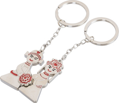 Shubheksha Romantic Lovely Couple Magnetic Key Chain