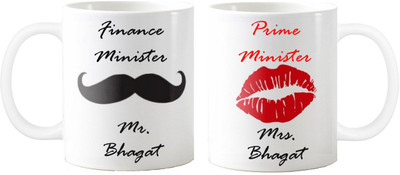 Exoctic Silver Anniversary Mrs.n Mr.BHAGAT Couple Gift Sl04 Ceramic Mug(330 ml, Pack of 2), Black;red
Exoctic Silver Anniversary Mrs.n Mr.BHAGAT Couple Gift Sl04 Ceramic Mug(330 ml, Pack of 2), Black;red