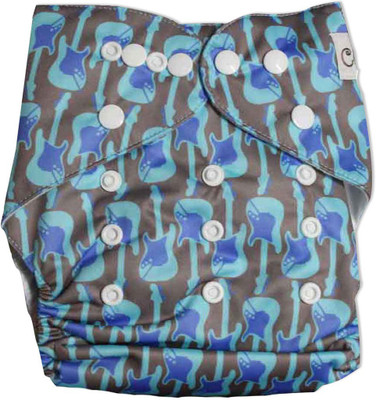 Coddle Baby Pocket Cloth Diaper with 3 Layer Microfibre insert, Multicolor